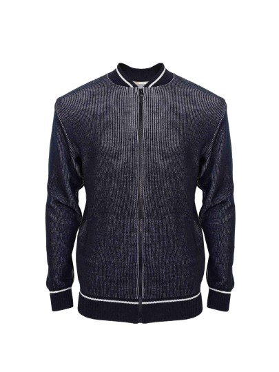 Pikky tumesinine meriinovillane bomberjakk