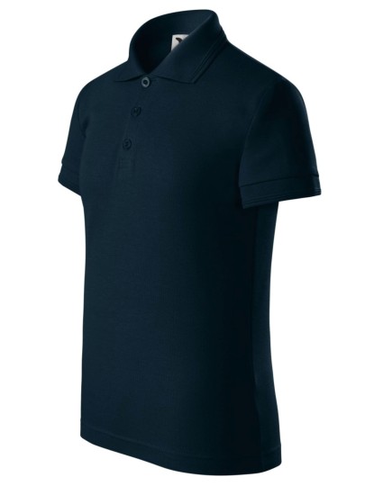 Laste kitsalõikeline polosärk 222 tumesinine / Navy