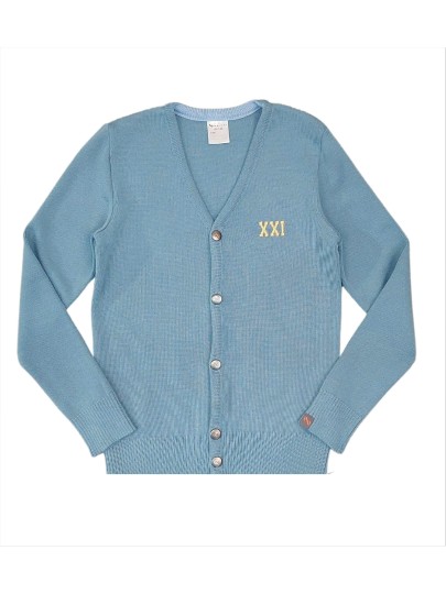 XXI VALO 02 Cardigan for kids / Bluish grey