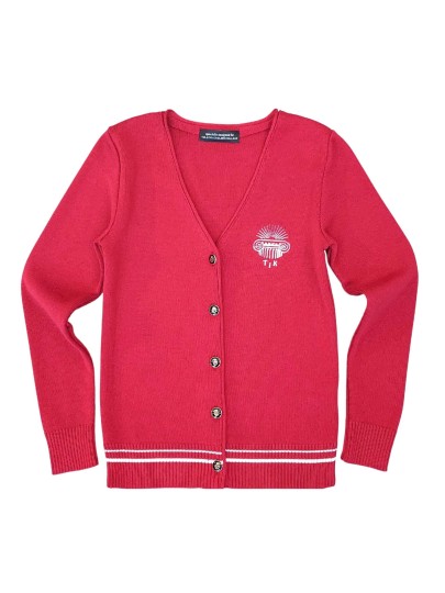 TIK PEIP02T Cardigan for Girls / Bordeaux