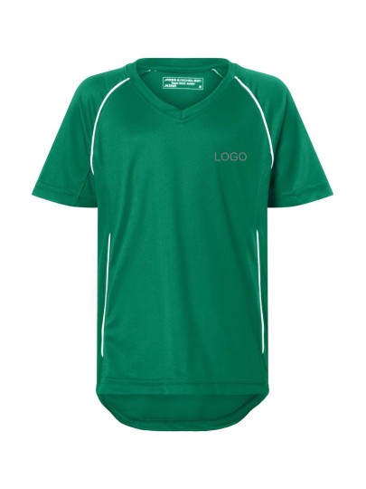 Laste spordisärk JN386K green+white