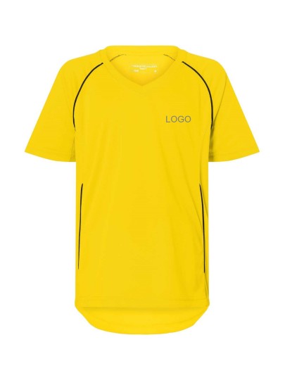 Childrens sports shirt JN386K / Yellow