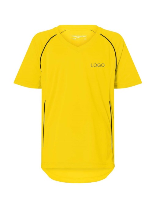 Childrens sports shirt JN386K / Yellow