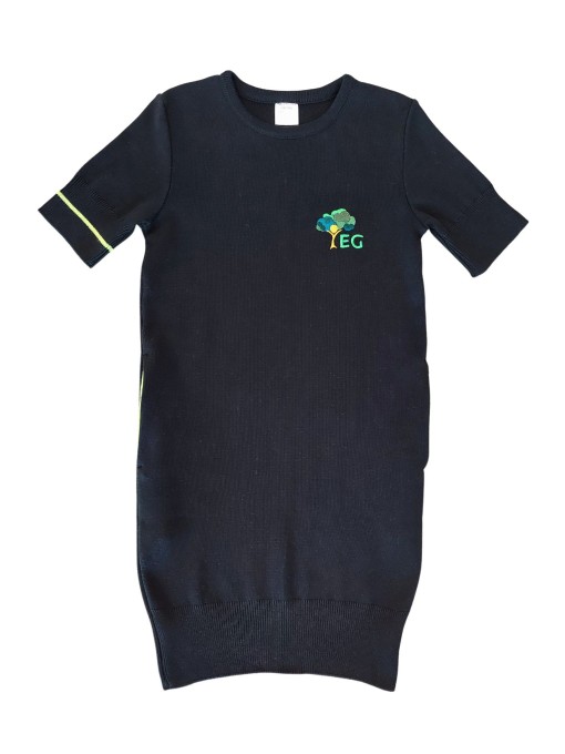 EG VIKY naiste lühikeste varrukatega džemperkleit /Must