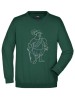 Round Sweat Heavy Junior JN040K, Dark-green