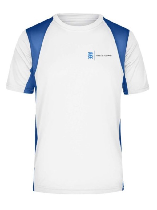 Meeste spordisärk JN306/ white+royal blue