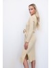 Olivia K beige merino cardigan-dress