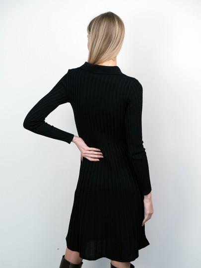 copy of Malyn dark blue merino wool dress