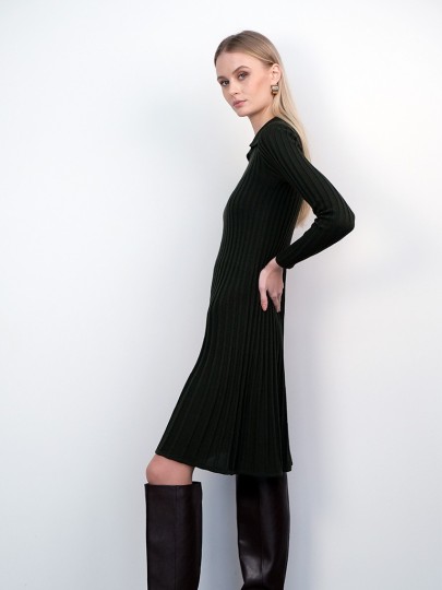 copy of Malyn dark blue merino wool dress