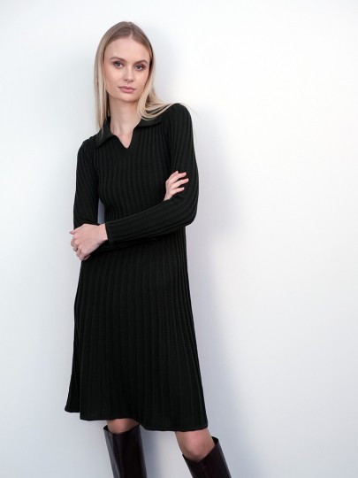 copy of Malyn dark blue merino wool dress