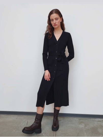 copy of Olivia A black merino cardigan