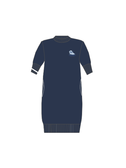 Short-sleeved sweaterdress for Girls VIKY 25 /navy