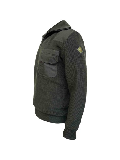 M-291 Olive green uniform jacket with short zipper