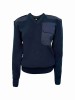 N-117 Women's dark blue uniform jacket with V-neck