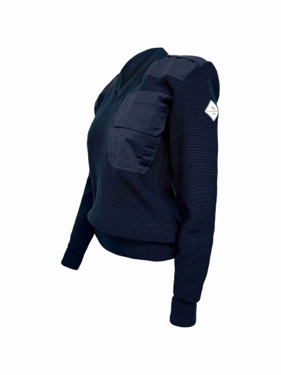 N-117 Women's dark blue uniform jacket with V-neck