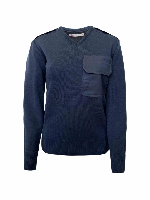 N-121 Naiste tumesinine vormidẑemper V-kaelusega