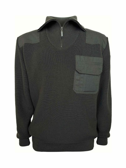 M-291 Olive green uniform jacket with short zipper