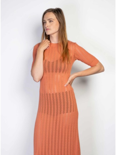 Betty peach color dress