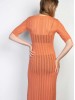 Betty peach color dress