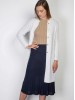 Pamela merino wool white cardigan