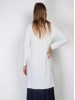 Pamela merino wool white cardigan
