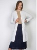 Pamela merino wool white cardigan
