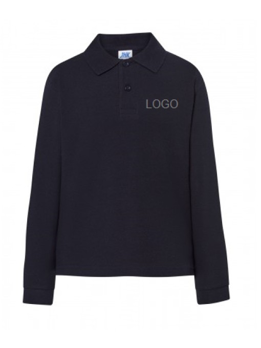 VHK Laste pikkade varrukaga polosärk PKID210LS /Must