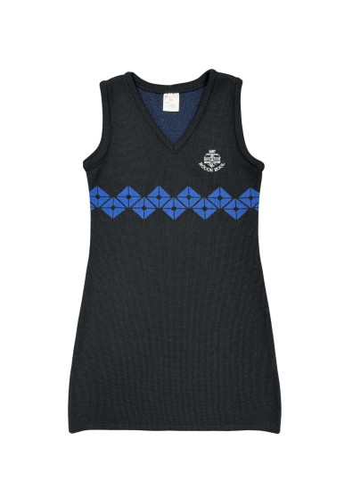 Knit dress for girls RPK VIRVE 25 / Black