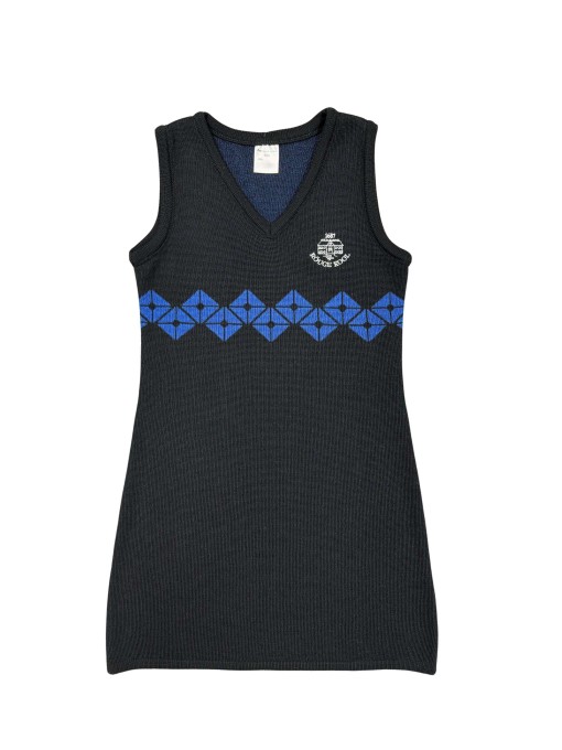 Knit dress for girls RPK VIRVE 25 / Black