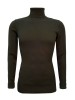 M-216  high-neck olive green sweater