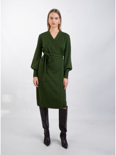 BRITTY dark green dress