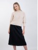 Annaliis 70 black merino wool skirt