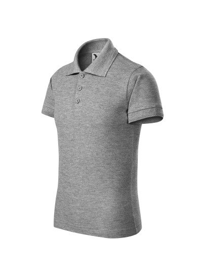 Children's Polo 222 dark grey melange