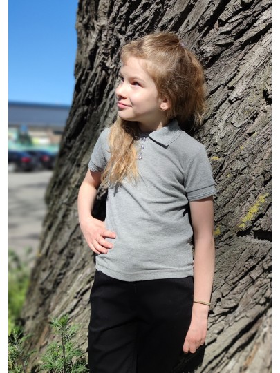 Children's Polo 222 / Dark grey melange