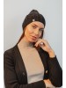 Huty merino wool hat black