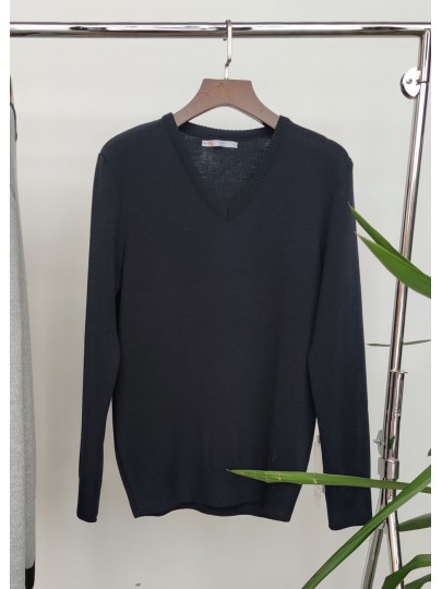 Navy blue merino sweater Kalev 3a