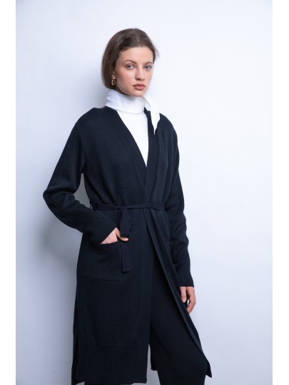 Ilmelik meriinovillane öösinine kardigan